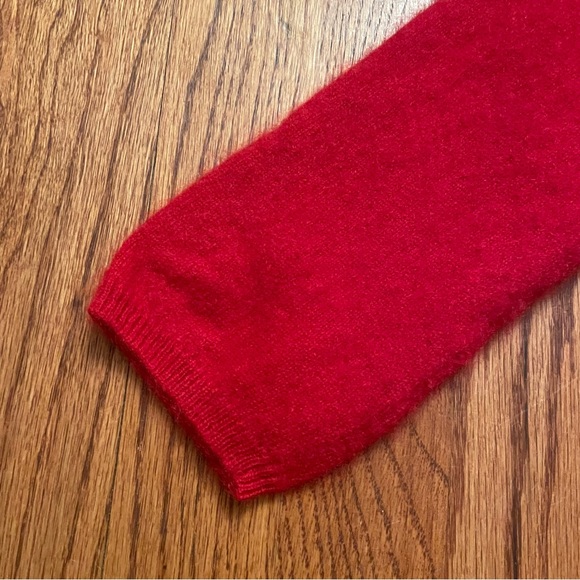 Peck & Peck Red 2 Ply Cashmere V Neck Pullover Sweater size L - Picture 5 of 14